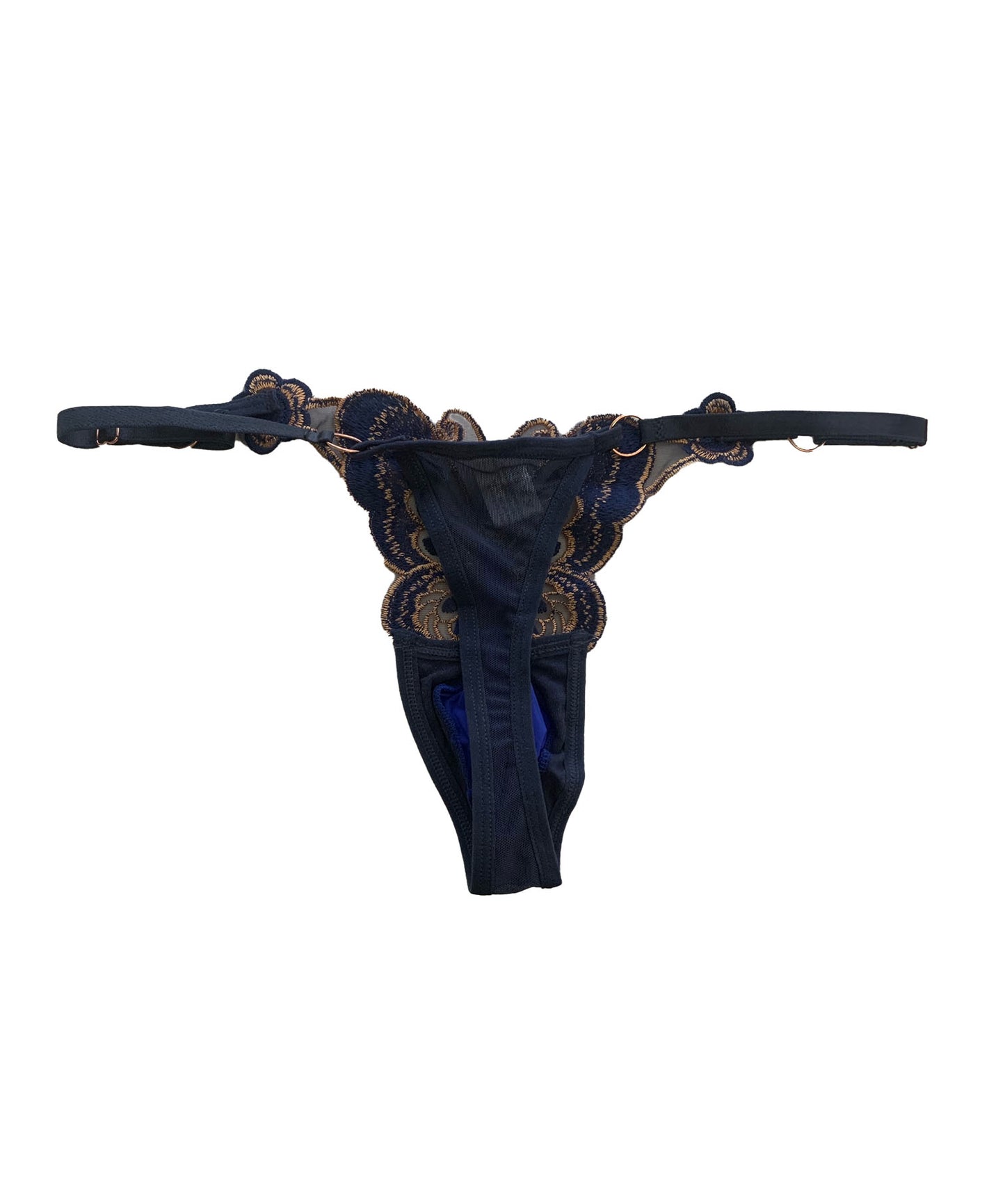 Butterfly Thong, Crotch Pouch, Mesh See-through Back