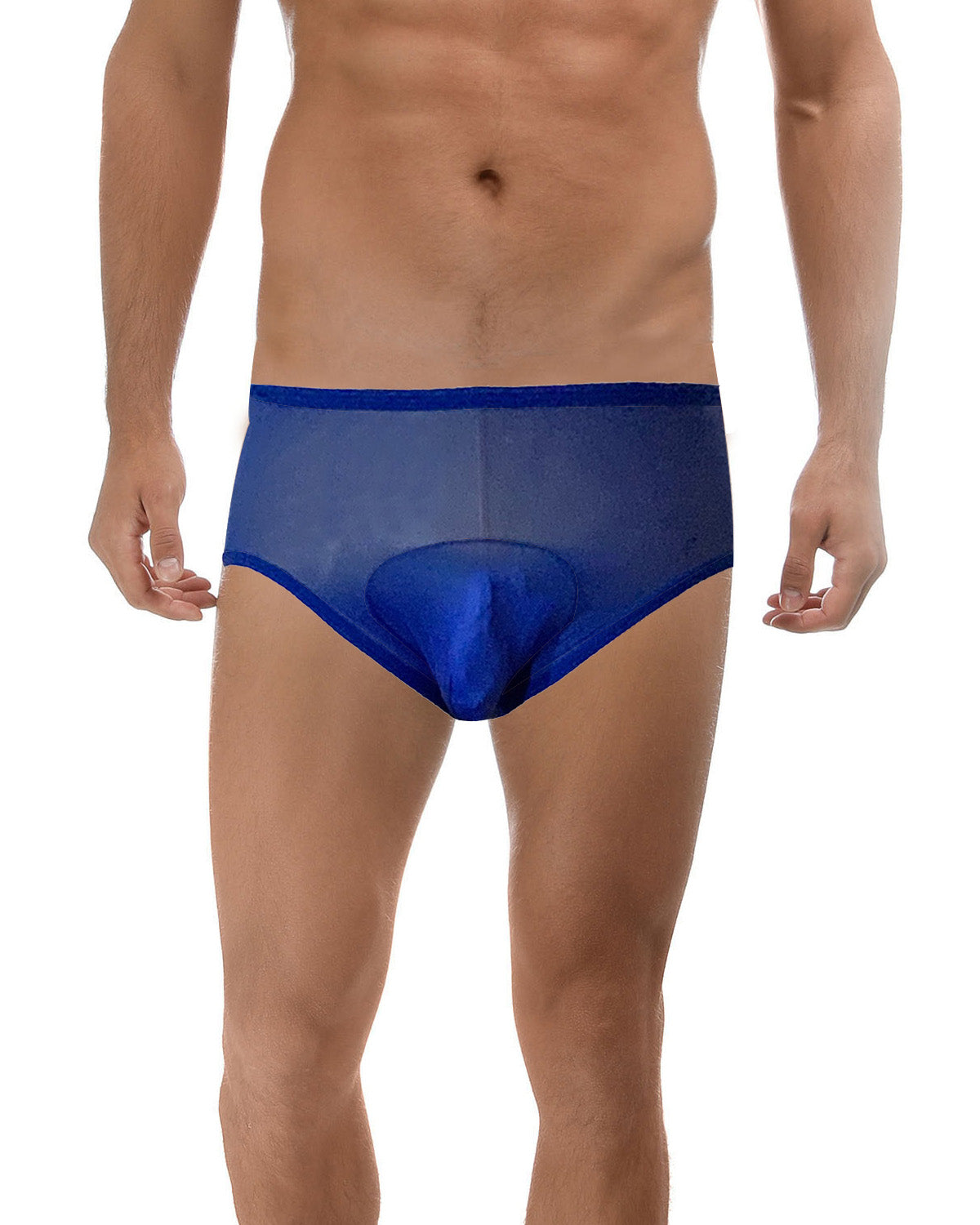 Bikini-Cut Briefs with Pouch, Translucent